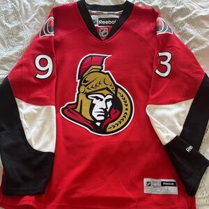 Reebok Red Ottawa Senators Hockey Jersey with Black & White Accents